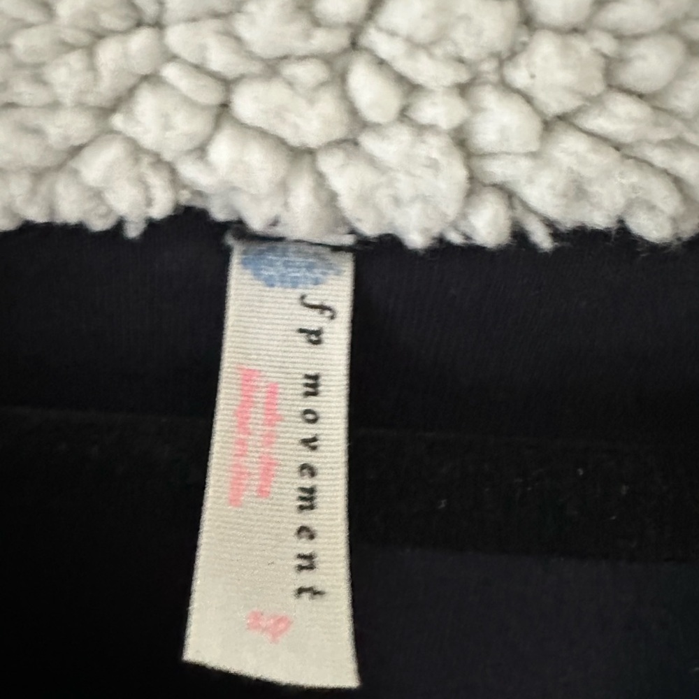 Fp Movement Free People Black And Gray Sherpa Pul… - image 3